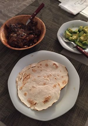 Una foto de Fajitas vegetarianas light