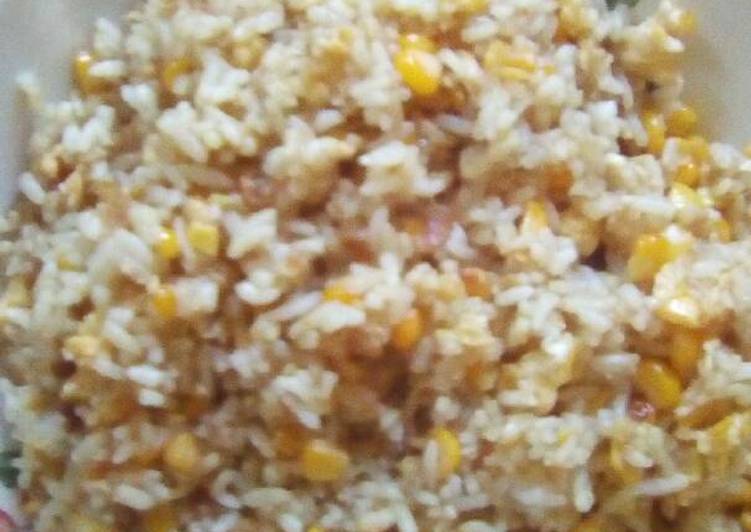 Resep Nasi goreng jagung manis spesial ala Mama dafzain non msg Anti Gagal