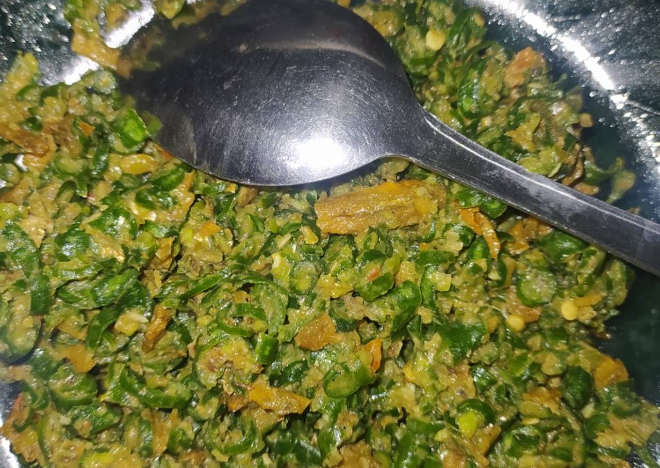 "SAMBAL KACANG PANJANG IKAN TERI"