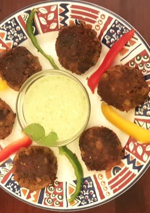 A picture of Veg Shaami Kebabs.