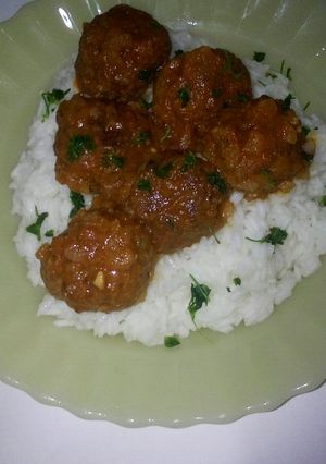 Una foto de Albóndigas con queso