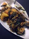 Yam porriage with snail and ugba