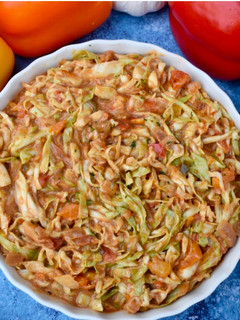 A picture of My peanut butter cabbage.