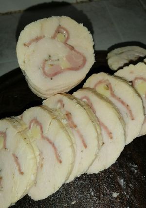 Una foto de Suprema de pollo arrollada