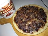Pizza choco banana cheese