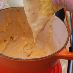 A picture of 10 minute Nacho Cheese Sauce.