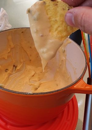 A picture of 10 minute Nacho Cheese Sauce.