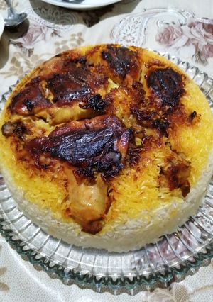 عکسی از دستور ته انداز با رون مرغ
