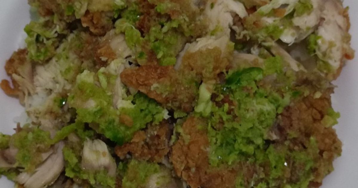 Sambal Ijo untuk Ayam Geprek (Sambal Hijau Geprek)