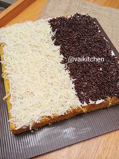 Foto resep Bolu Jadul Topping Coklat Meses dan Keju