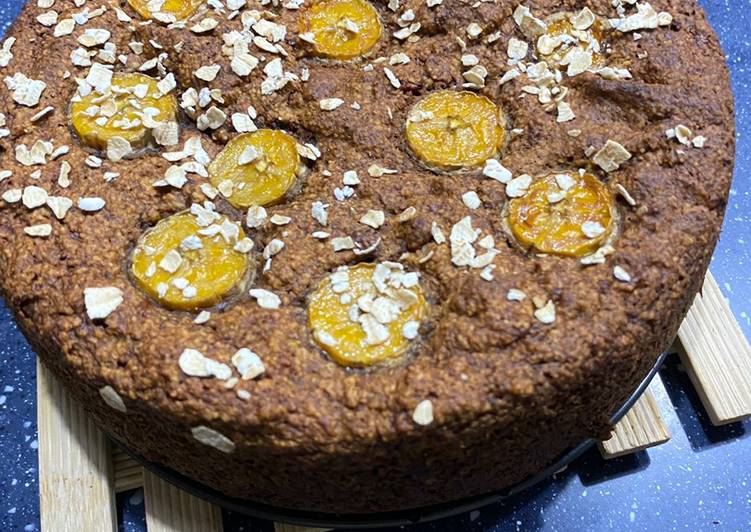 Steps to Make Super Quick Homemade Gluten, dairy, egg free banana cake