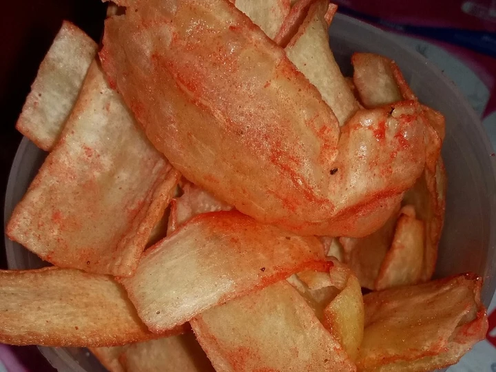 Langkah Mudah untuk Menyiapkan Resep Kripik singkong balado kriuk yang Lezat Anti Ribet, Mantap