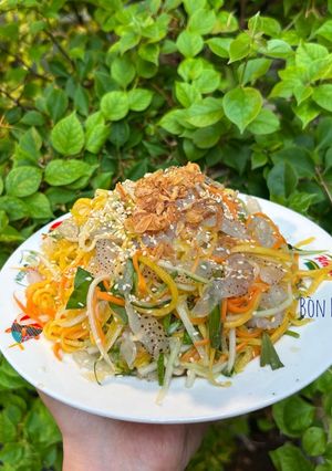 Hình của món Gỏi Sứa Xoài Xanh.