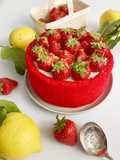 Fraisier curd citron pour la fête des mères 🍓 🍋
