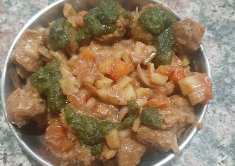 Soya chunks salad