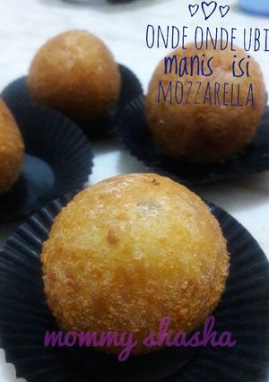 Foto resep Onde onde ubi manis isi mozarella