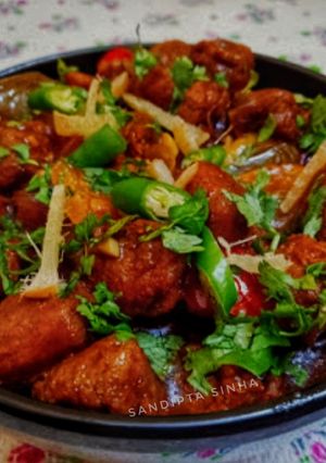 চিলি সোয়া(Chili soya recipe in Bengali) রেসিপির প্রধান ছবি