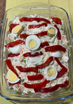 Una foto de Ensaladilla rusa. Receta de Juanma hecha por mí ☺️