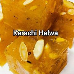 A picture of Karachi Halwa.