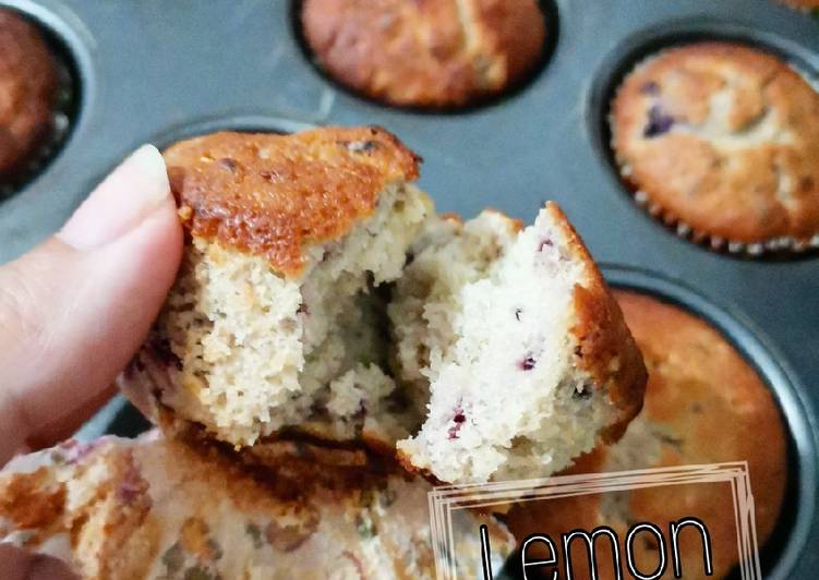Cara Gampang Membuat Lemon Berry Muffin Enak dan Antiribet