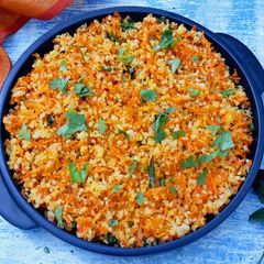 A picture of Little Millet Carrot Rice.