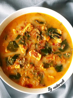 Foto resep Tempe Tumis Daun Melinjo Kuah Santan