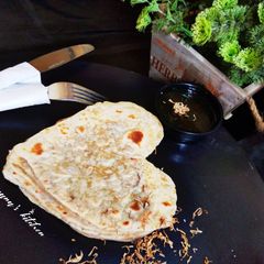 A picture of Dried carrot lavash (heart shape).