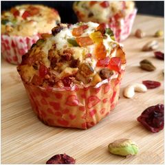A picture of "Eggless Fruits and nuts pineapple muffins".