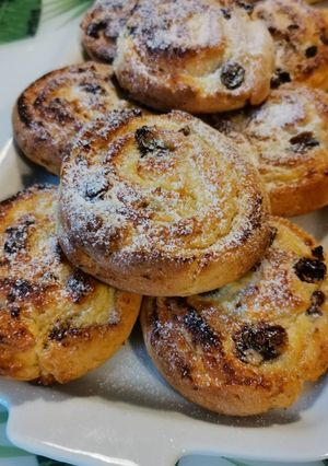 Túrós - mazsolás csiga gluténmentesen recept fotója