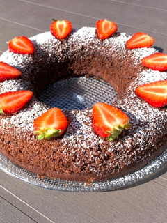 Foto de Bolo de banana com aveia e chocolate glúten free