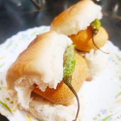A picture of Vada Pav.