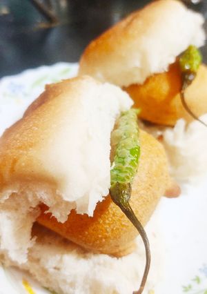 A picture of Vada Pav.