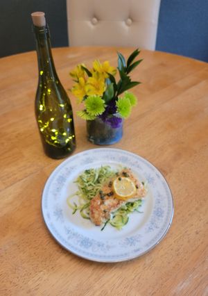 A picture of Fish or Chicken Piccata.