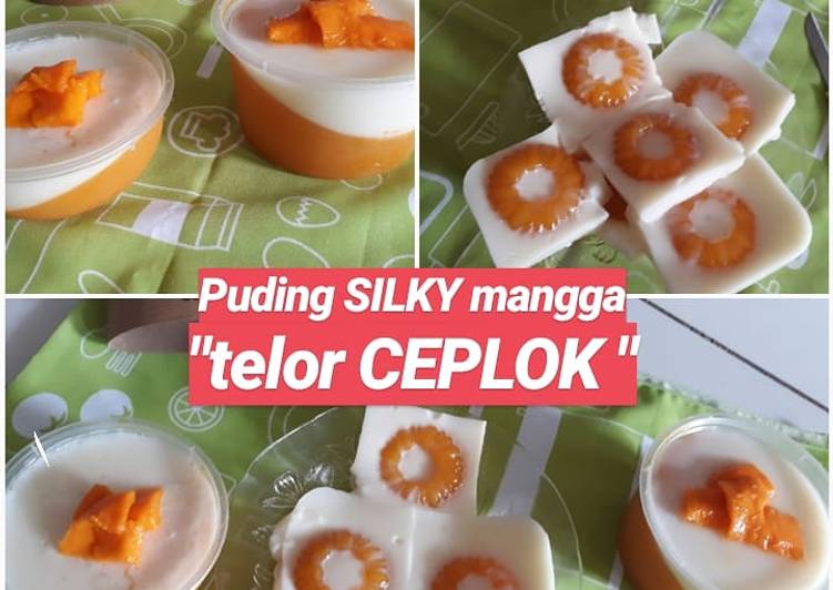 Resep masakan Puding Silky Mangga Telor Ceplok | Cara Bikin Puding Silky Mangga Telor Ceplok Yang Enak dan Simpel