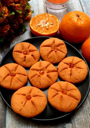 A picture of Orange cookies.