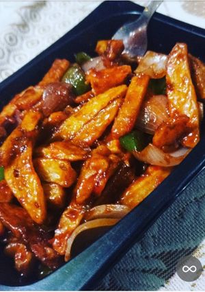 चिली पोटैटो (Chilli Potato recipe in Hindi) रेसिपी मुख्य फोटो