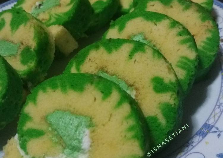 Hurricane greentea swiss rollcake