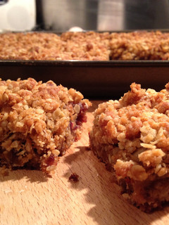 A picture of Oat, Date and Apple Traybake.
