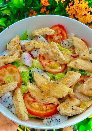 Hình của món ✨ Salad ức gà áp chảo ✨#Eatclean.