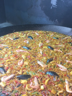Una foto de Fideuá de pescado