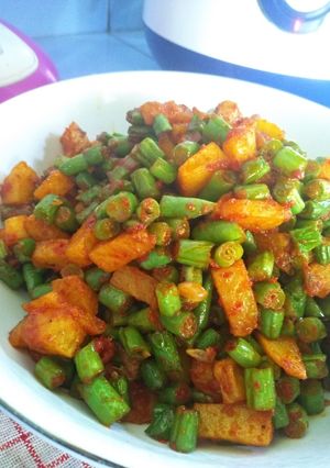 Foto resep Kering kentang buncis simpel