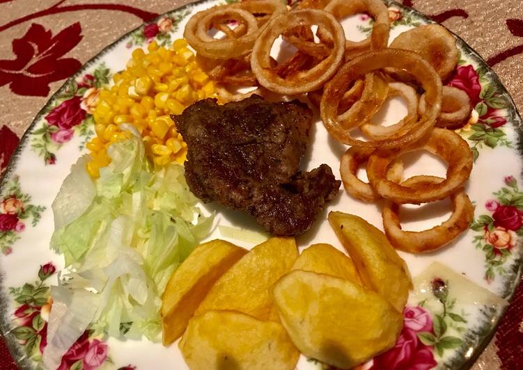 Wagyu steak sederhana