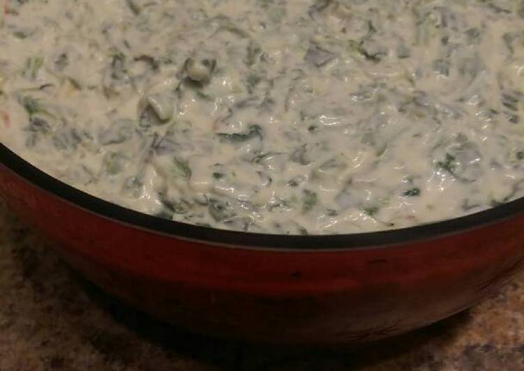 Steps to Prepare Perfect Mom&#39;s famous Spinach Dip