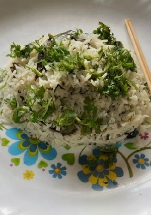 A picture of Thai green rice.