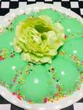 Gelatina Sabor Melón con Crema de Leche Cremosa!