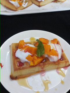 A picture of Belgian waffle.