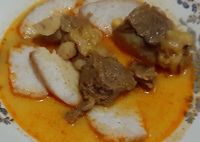 Resep Lontong kari iga Anti Gagal