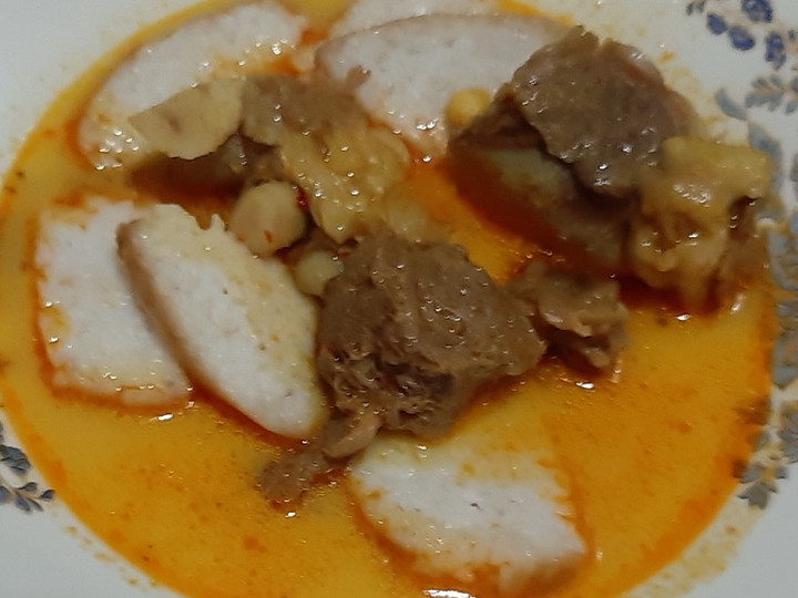 Resep Lontong kari iga Anti Gagal