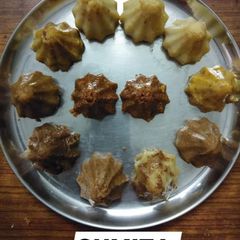 Kheer modak and Chocolate modak A picture of Kheer modak and Chocolate modak.