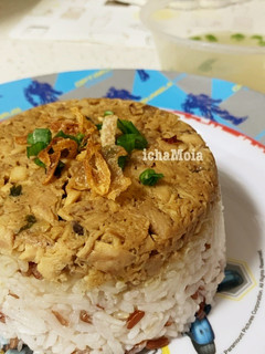 Foto resep Nasi Tim Ayam Lembut